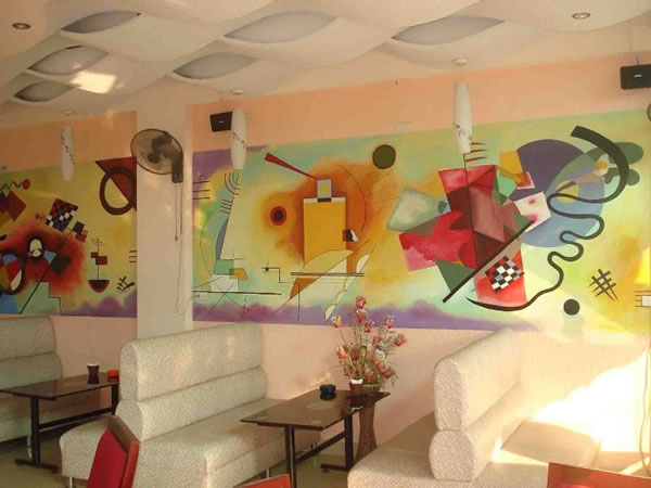 Vẽ tranh tường quán cà phê, karaoke, bar, nhà hàng TP Vinh Nghệ An