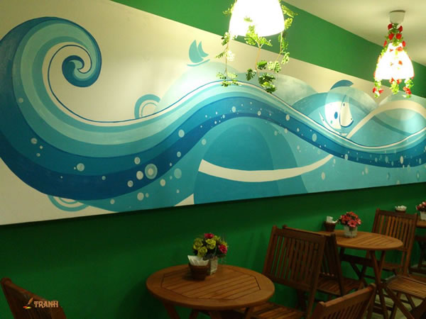 Vẽ tranh tường quán cà phê, karaoke, bar, nhà hàng TP Vinh Nghệ An